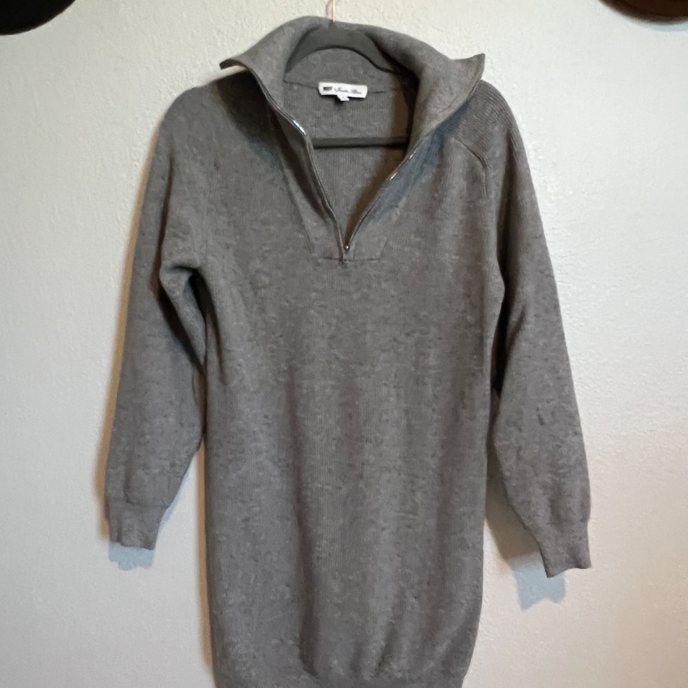 Gray Mini Sweater Dress